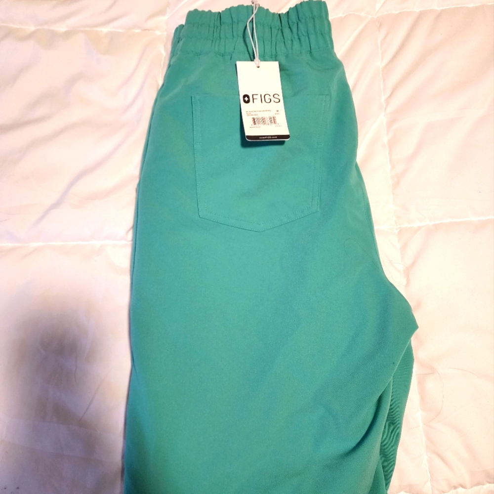 NWT Figs Zamora High Waisted Jogger Med Surgical Green